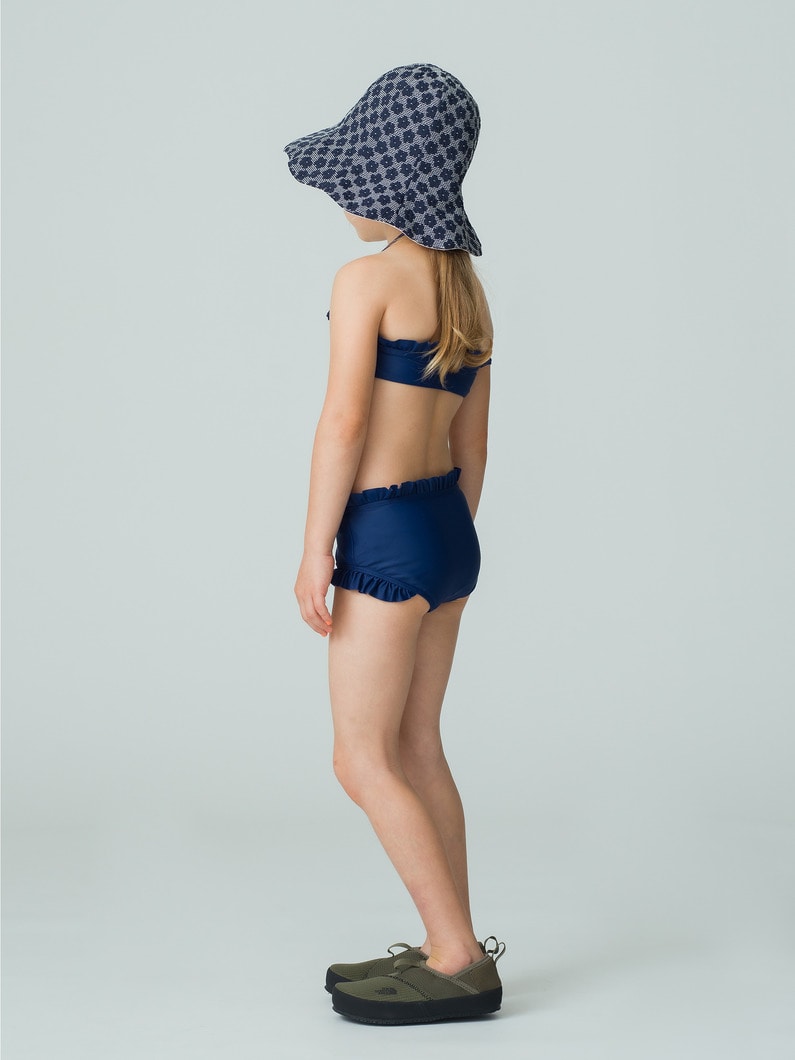 Frill Swim Bikini Top＆Shorts Set 詳細画像 blue 3