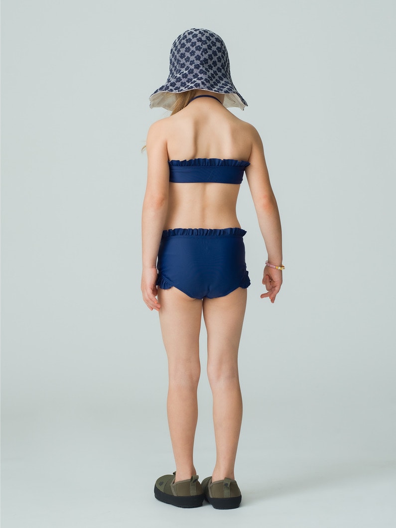 Frill Swim Bikini Top＆Shorts Set 詳細画像 blue 4