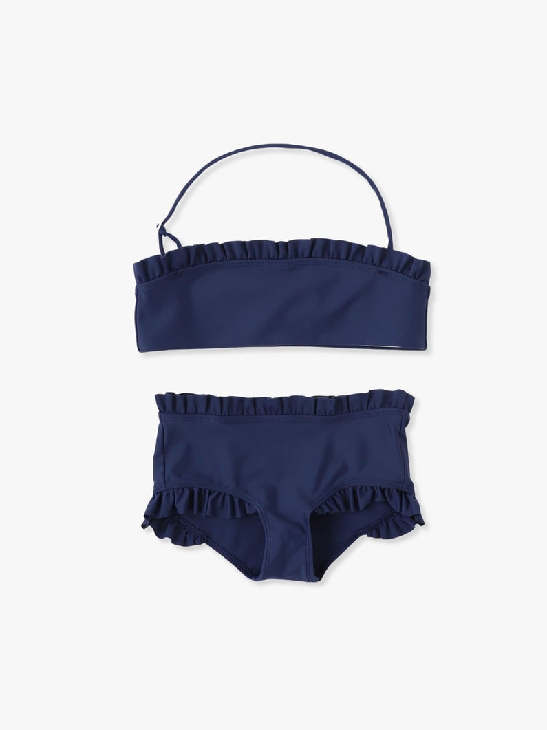 Frill Swim Bikini Top＆Shorts Set 詳細画像 blue 5