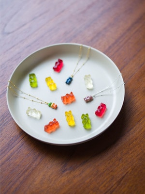 Gummy Bear Mini Pendant Necklace 詳細画像 light green