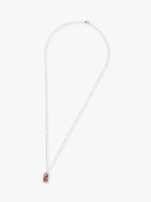 Gummy Bear Mini Pendant Necklace (silver base) 詳細画像 light pink