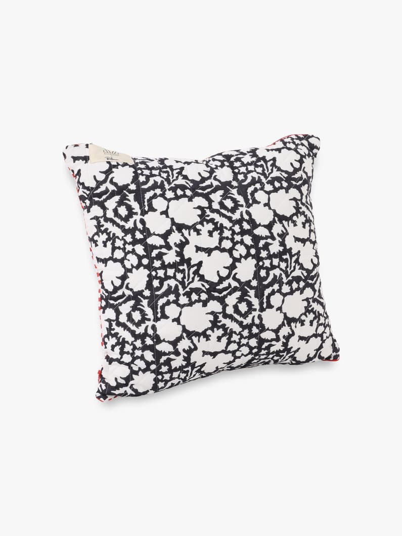Nila＆Small Gingham Quilt Cushion（45×45cm） 詳細画像 black 1