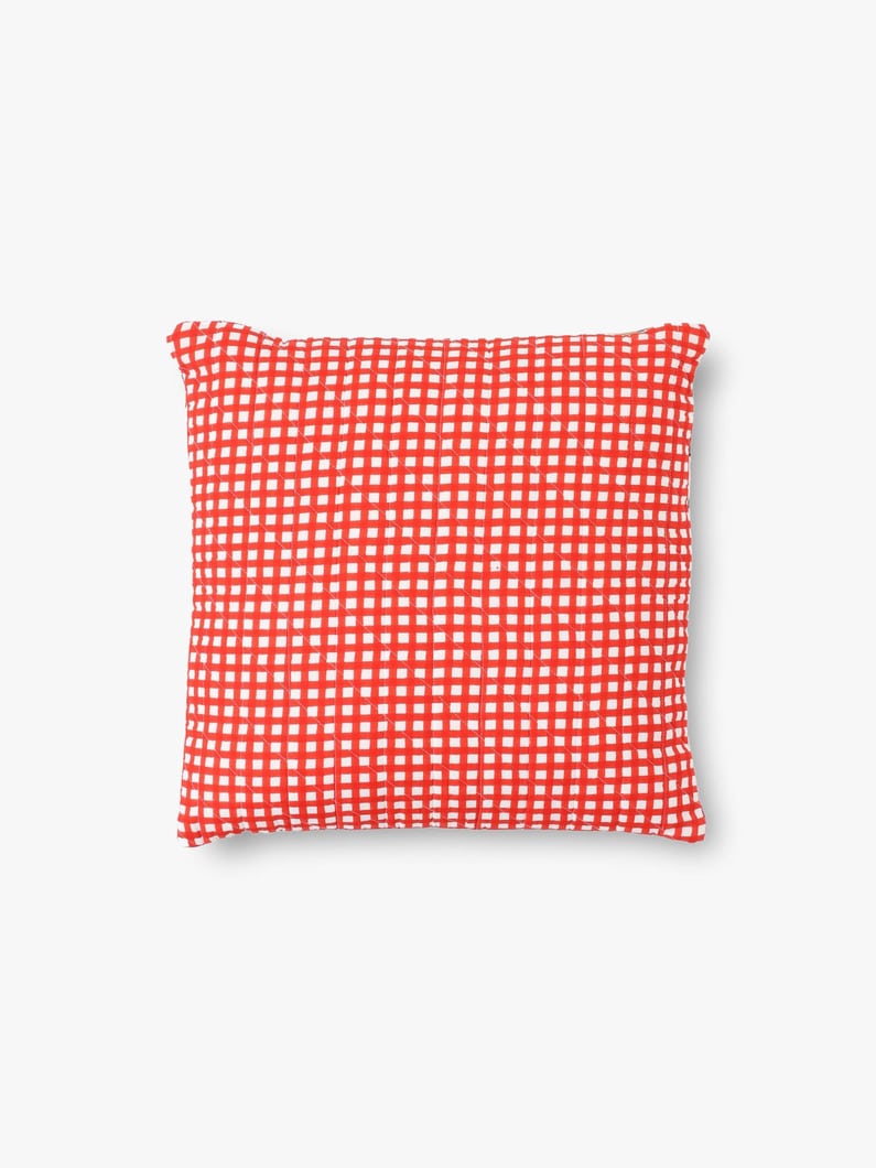 Nila＆Small Gingham Quilt Cushion（45×45cm） 詳細画像 black 3