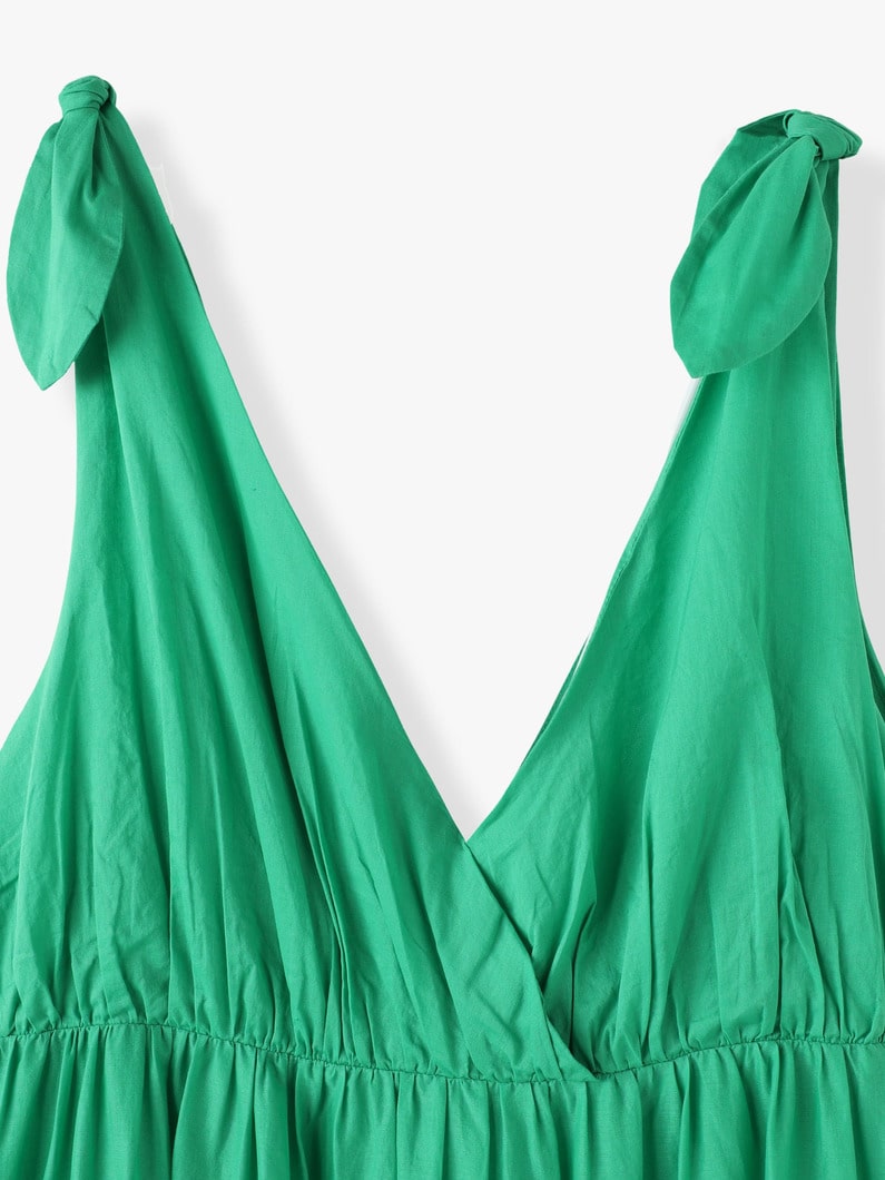 Flor V Neck Dress 詳細画像 green 4