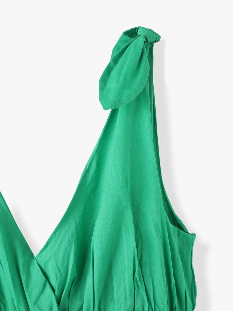 Flor V Neck Dress 詳細画像 green 5