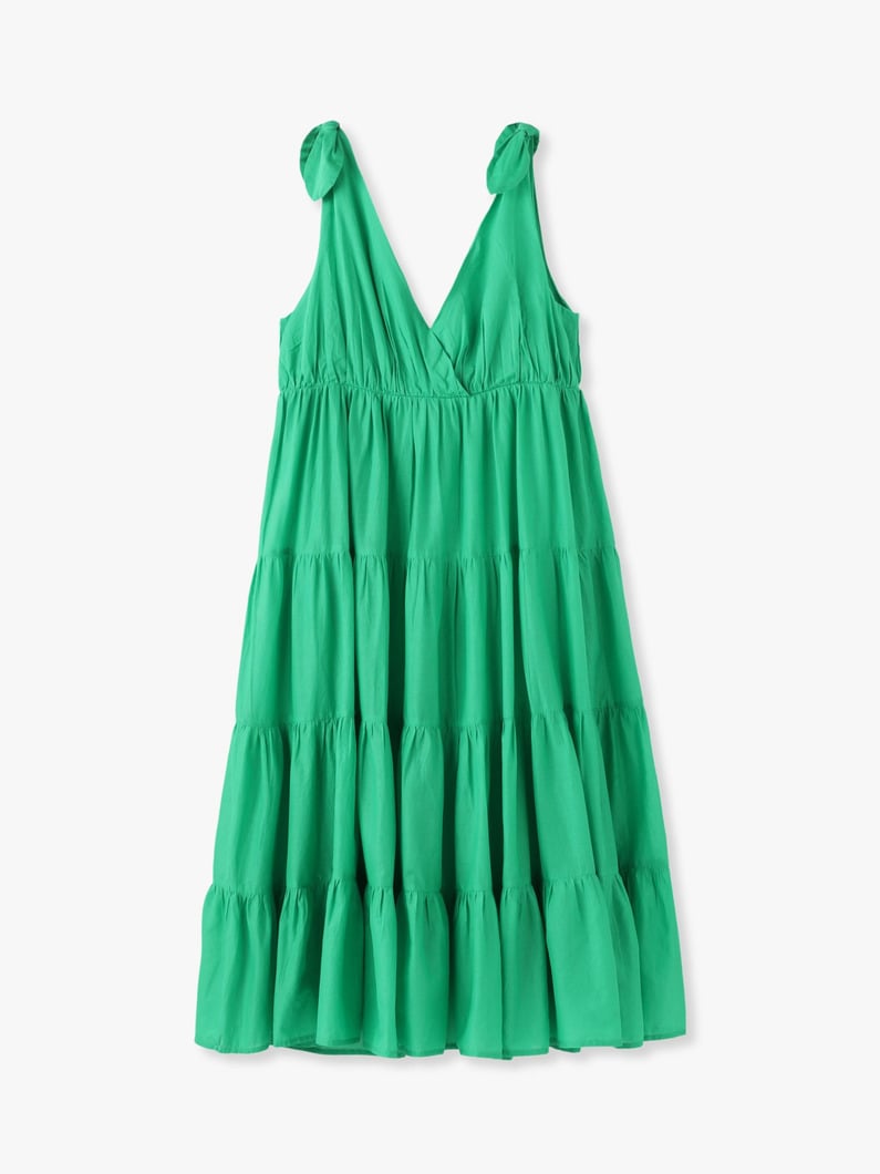 Flor V Neck Dress 詳細画像 green 2