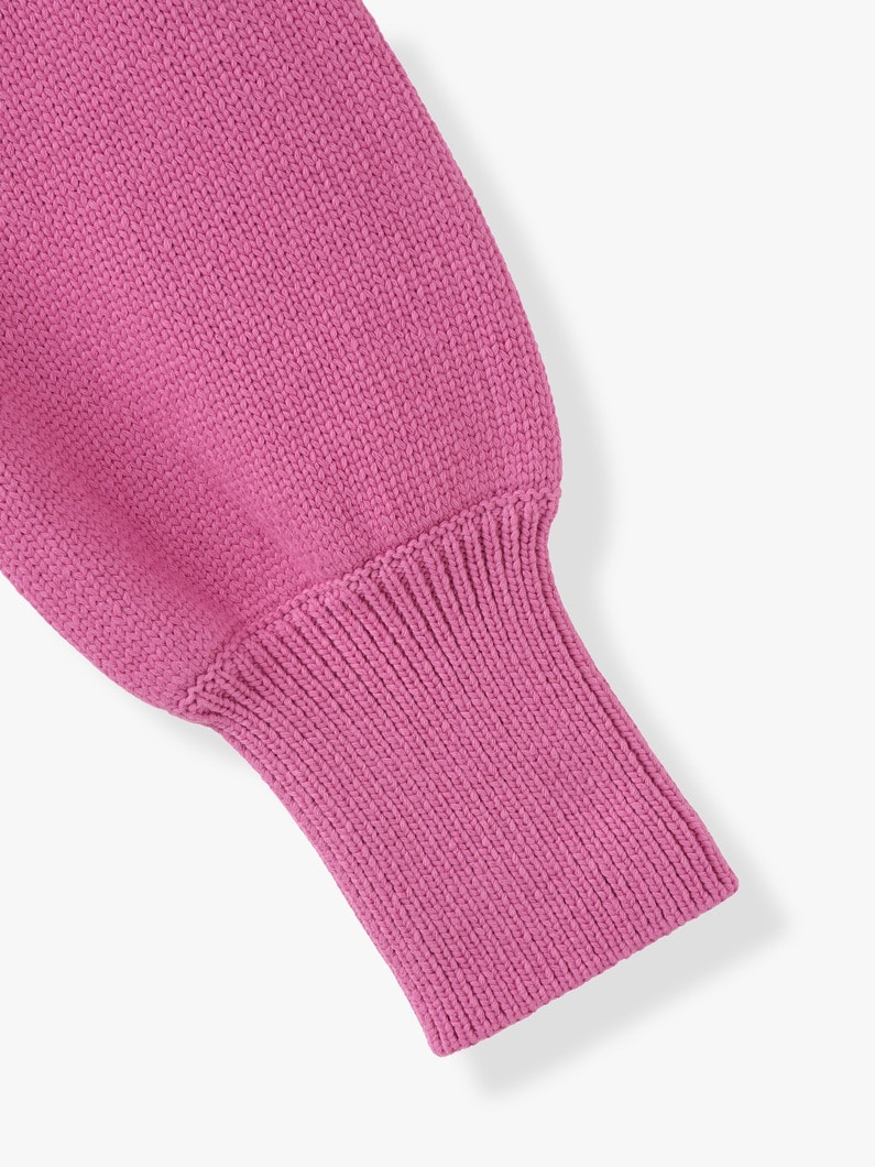 Cotton Nylon Knit Dress 詳細画像 pink 5