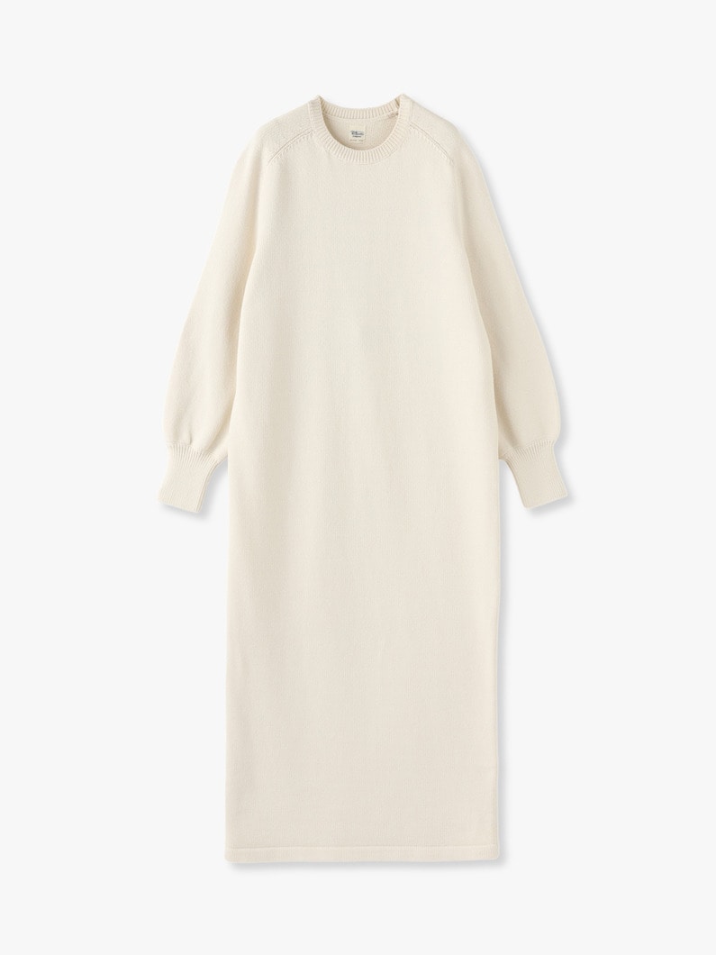 Cotton Nylon Knit Dress 詳細画像 ivory 1