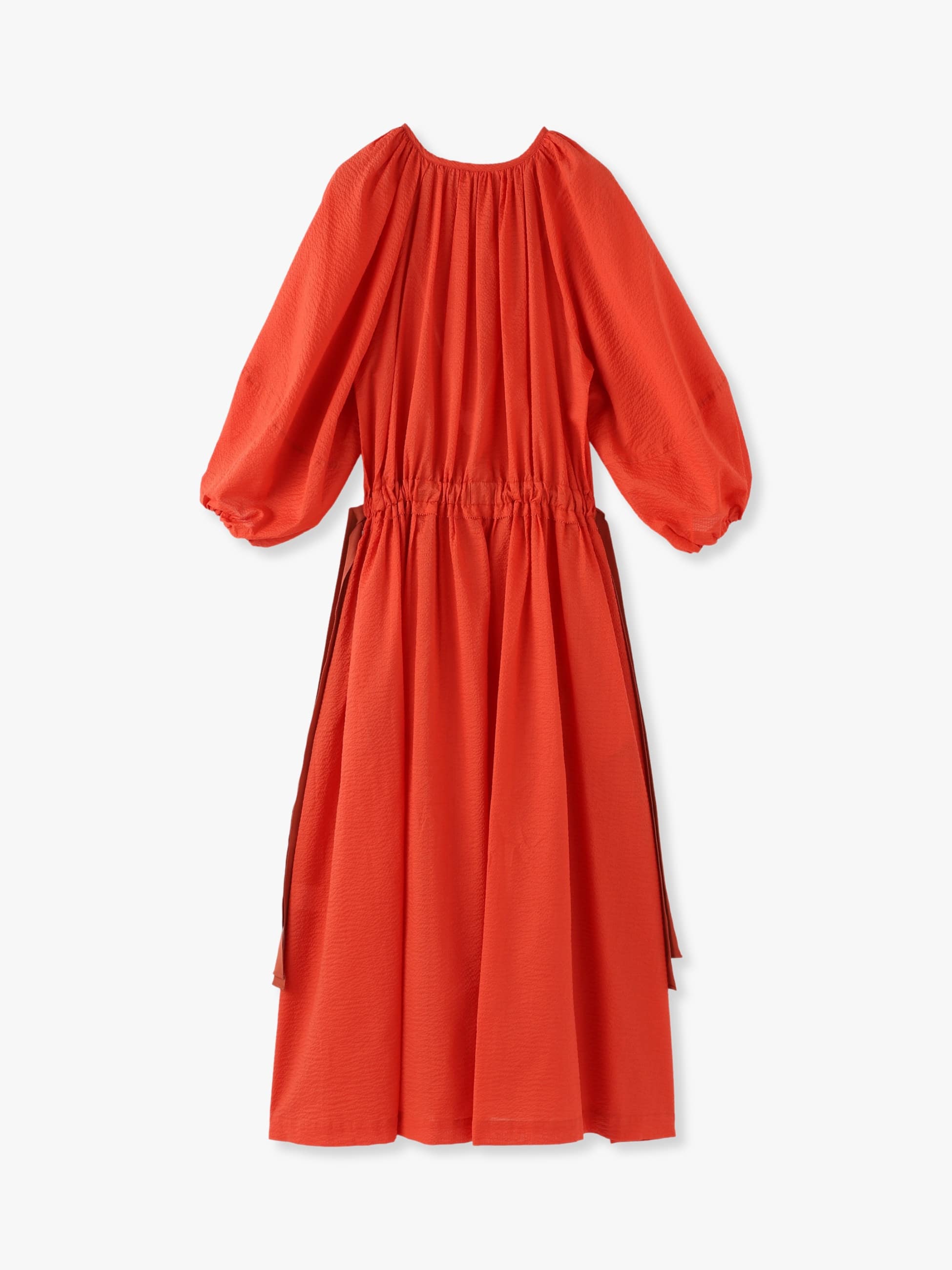 Balloon-sleeve Dress, Orange FRESIA Max Mara