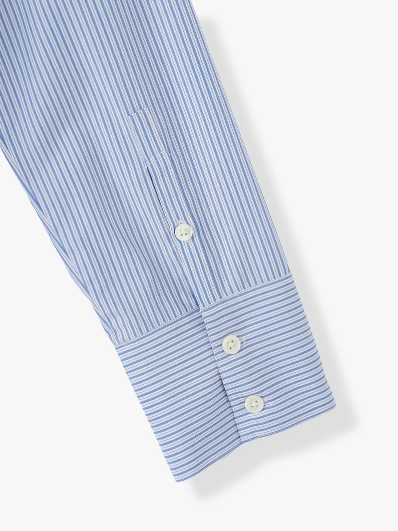Striped Tie Up Shirt Dress 詳細画像 blue 6