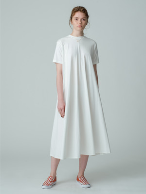 Natural Dye Flare Dress 詳細画像 white