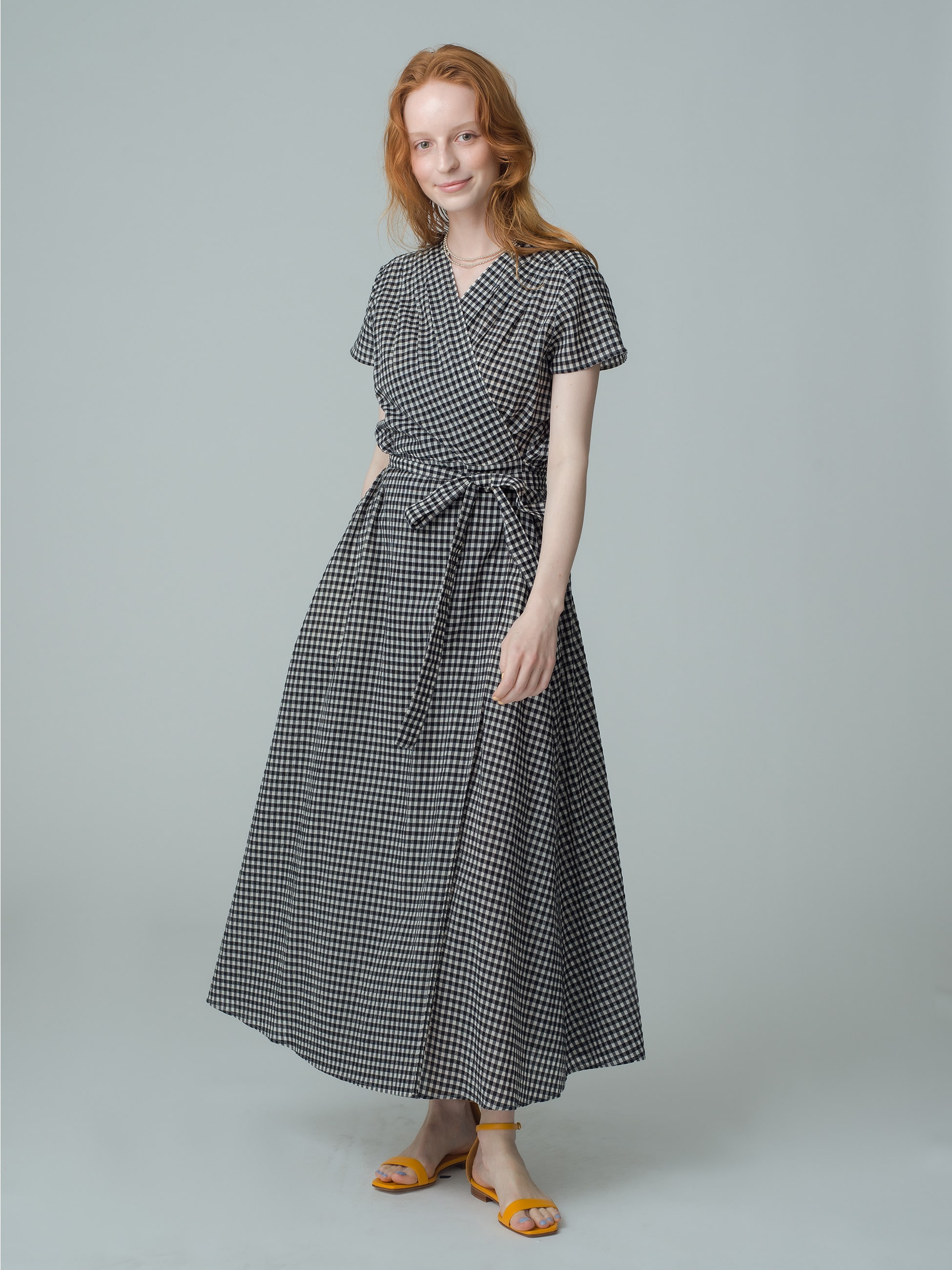 ロンハーマンCheckered Seersucker Lap Dress-