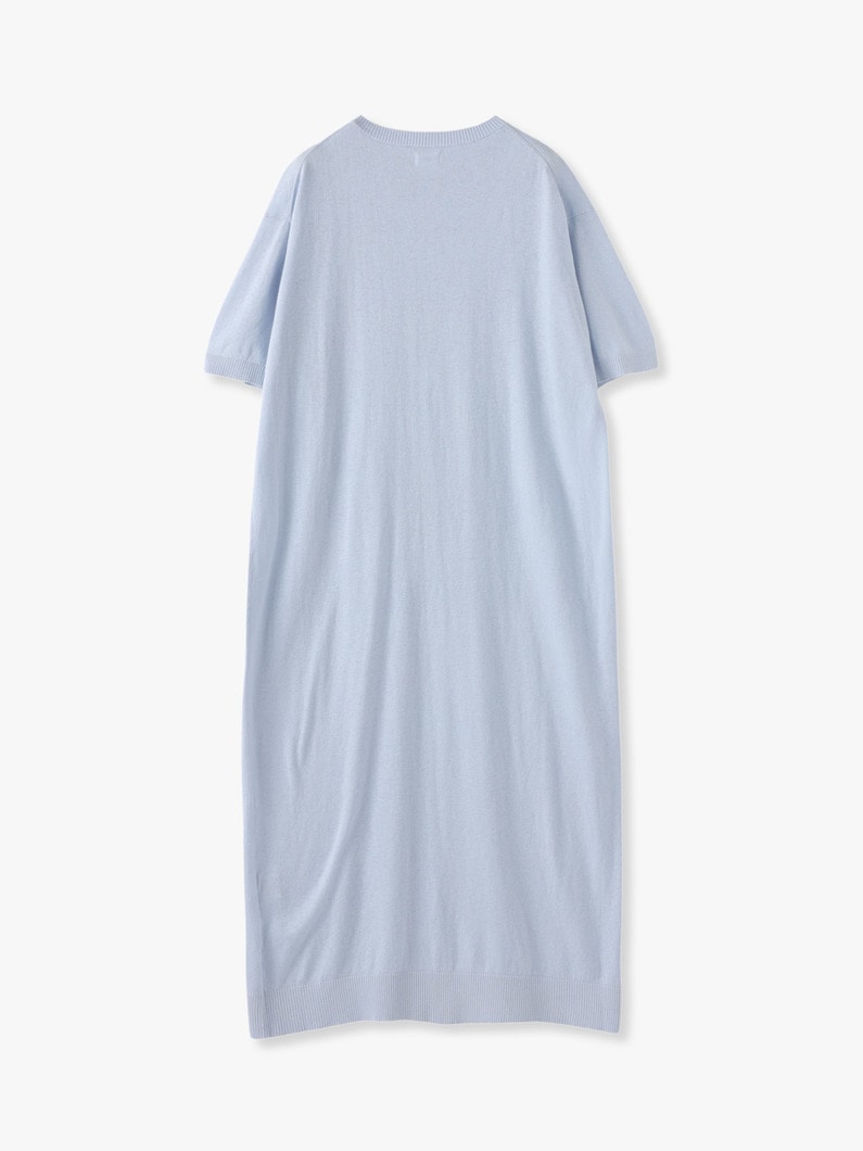 Hemp Cotton Knit Dress 詳細画像 gray 5