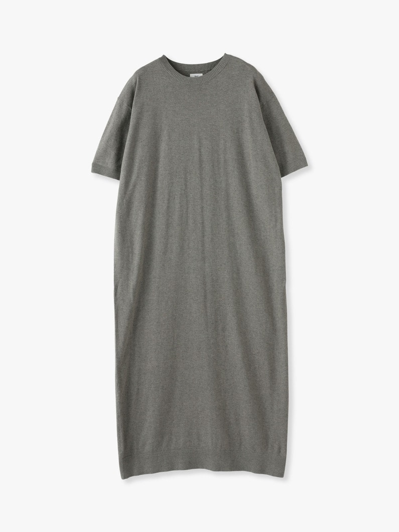 Hemp Cotton Knit Dress 詳細画像 gray 4