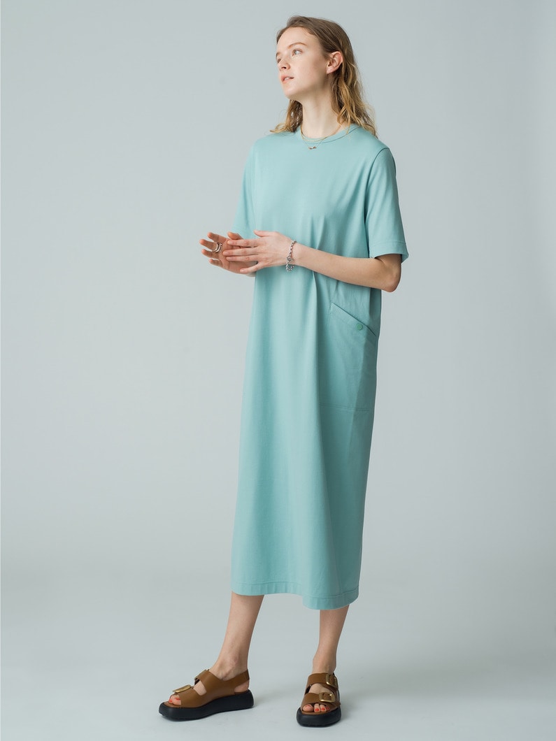 Recycle Polyester Jersey Dress 詳細画像 mint 2