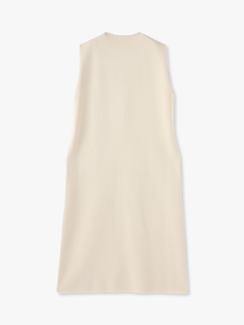 Cotton Silk Sleeveless Dress (beige) 詳細画像 beige 3
