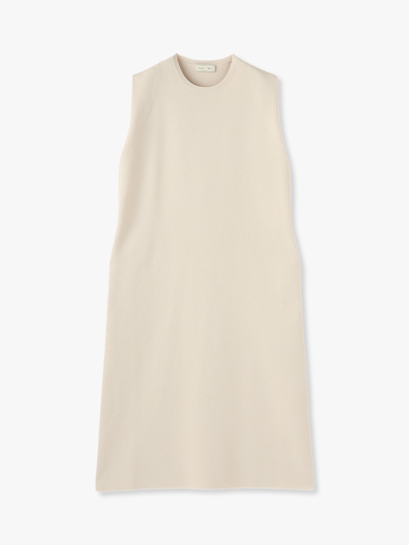Cotton Silk Sleeveless Dress (beige) 詳細画像 beige 2