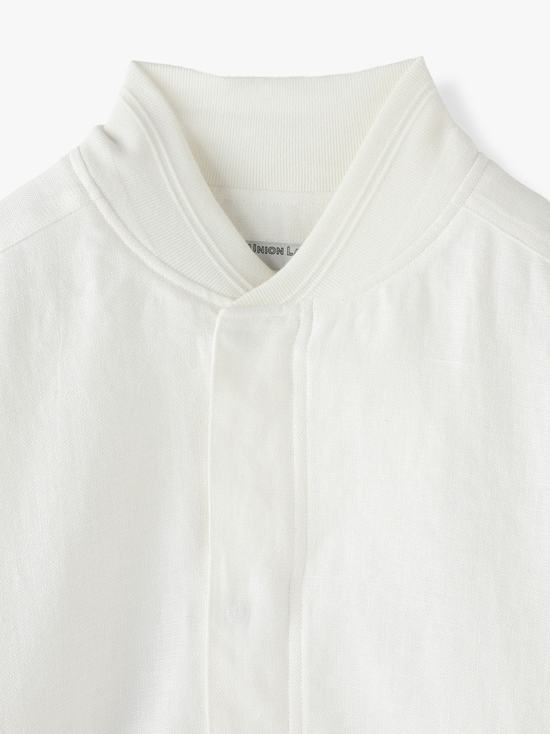 Linen Flight Jacket (white) 詳細画像 white 6