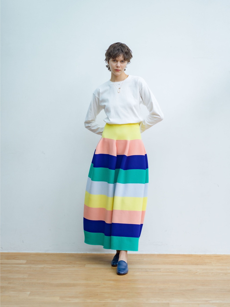 Pottery Skirt (striped) 詳細画像 multi 1