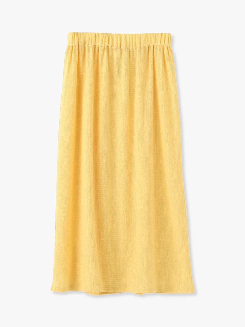 Crepe Flare Skirt 詳細画像 yellow 3