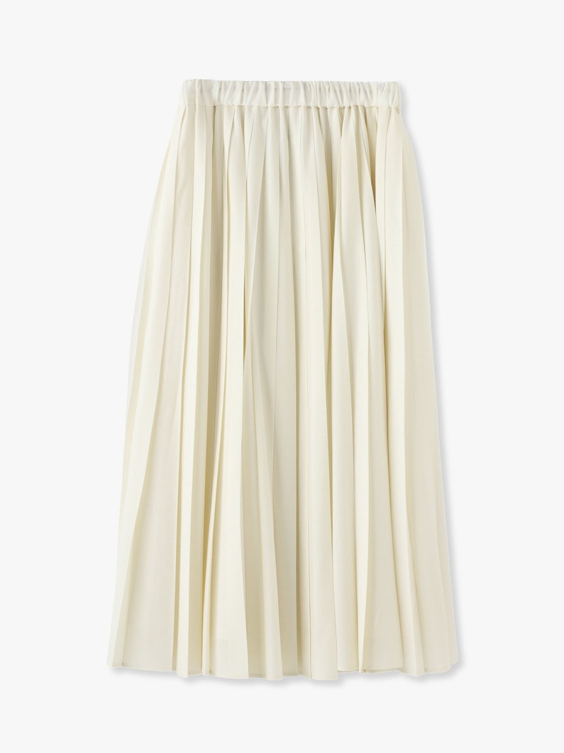 Light Wool Pleats Skirt (white) 詳細画像 white 5