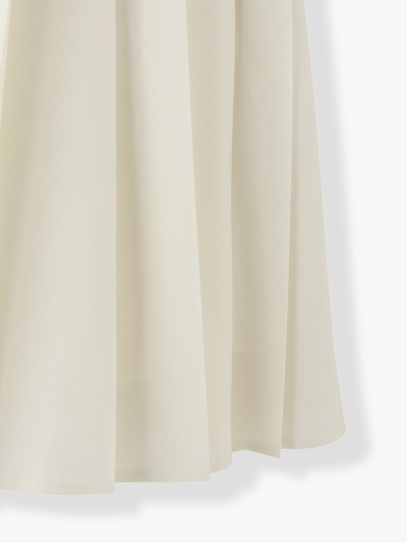 Light Wool Pleats Skirt (white) 詳細画像 white 8