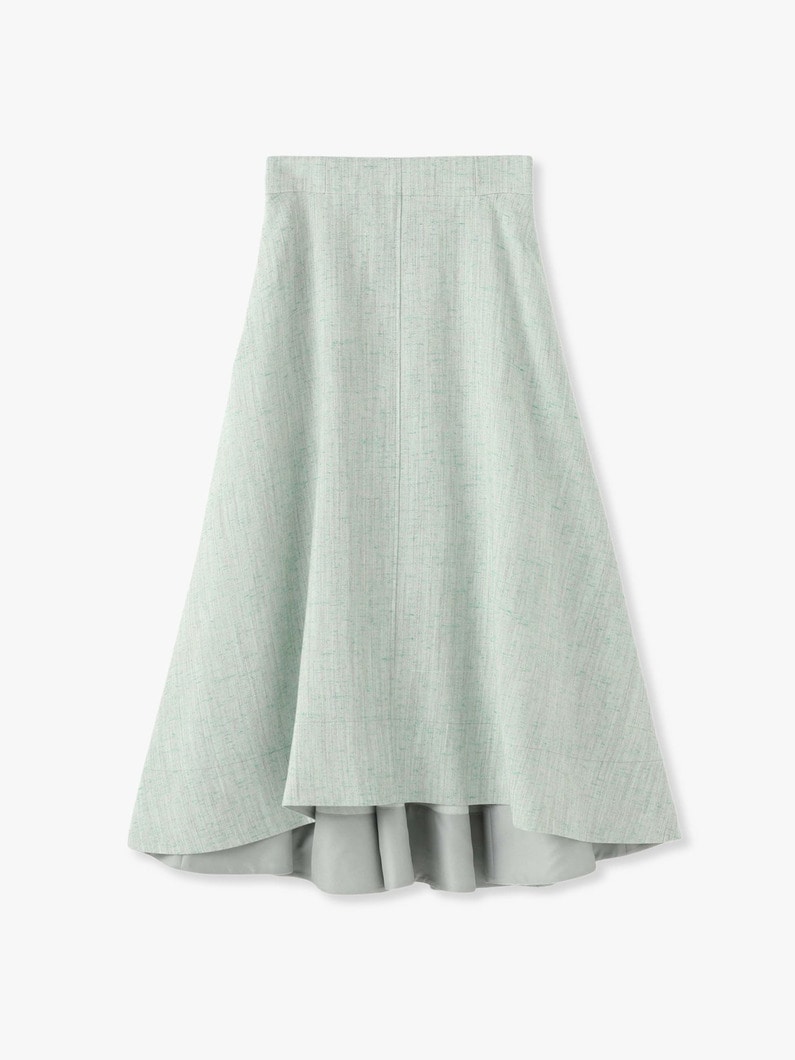 Melange Vis Linen Skirt  詳細画像 light green 3