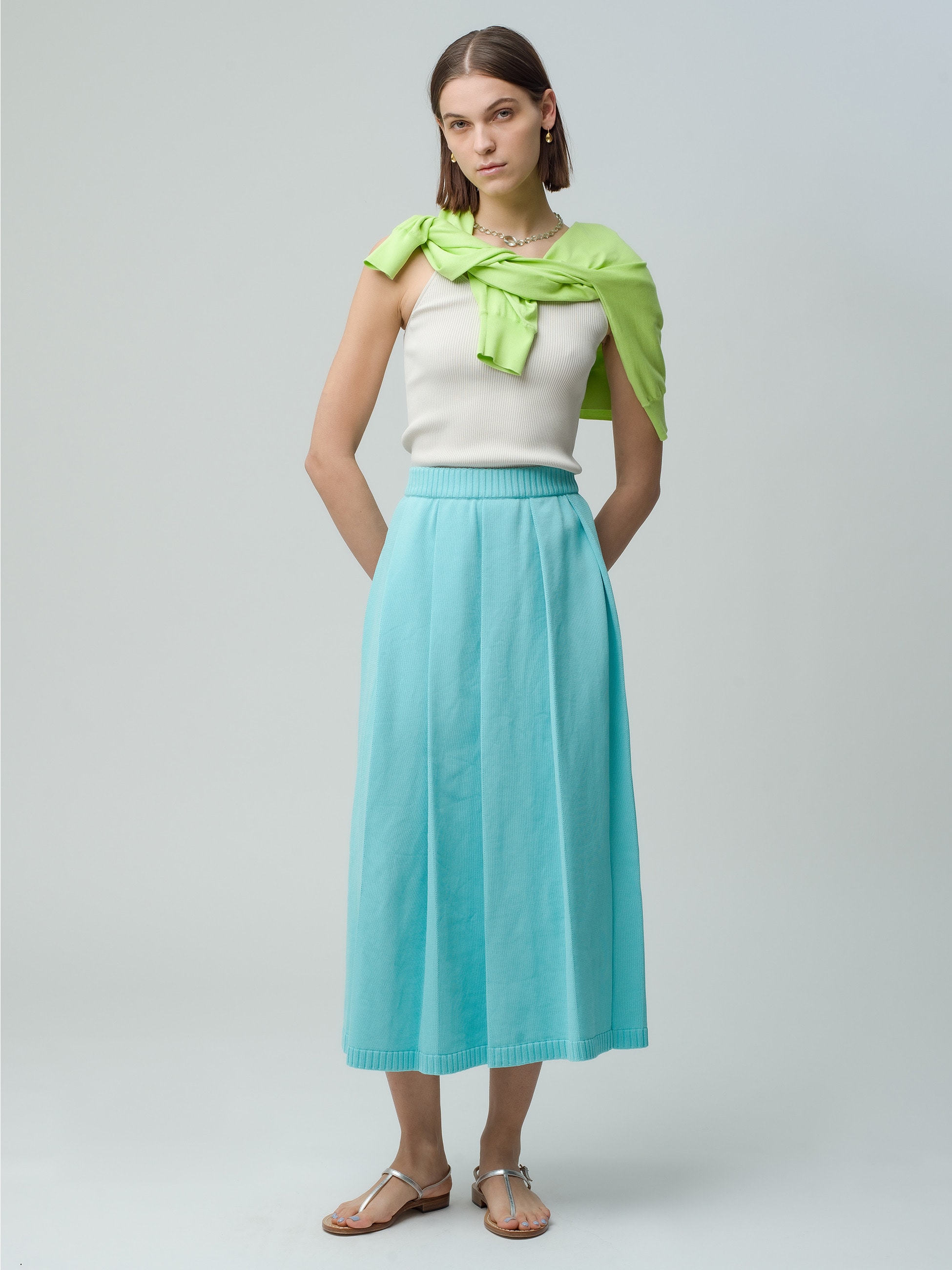 Dry Cotton Knit Pleats Skirt｜AURALEE(オーラリー)｜Ron Herman