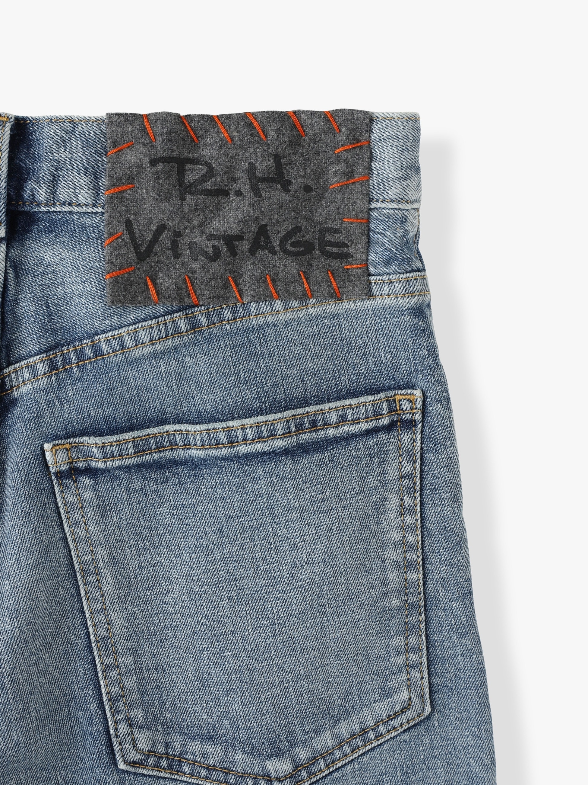 High Waisted Stretch Denim Shorts｜RH Vintage(アールエイチ