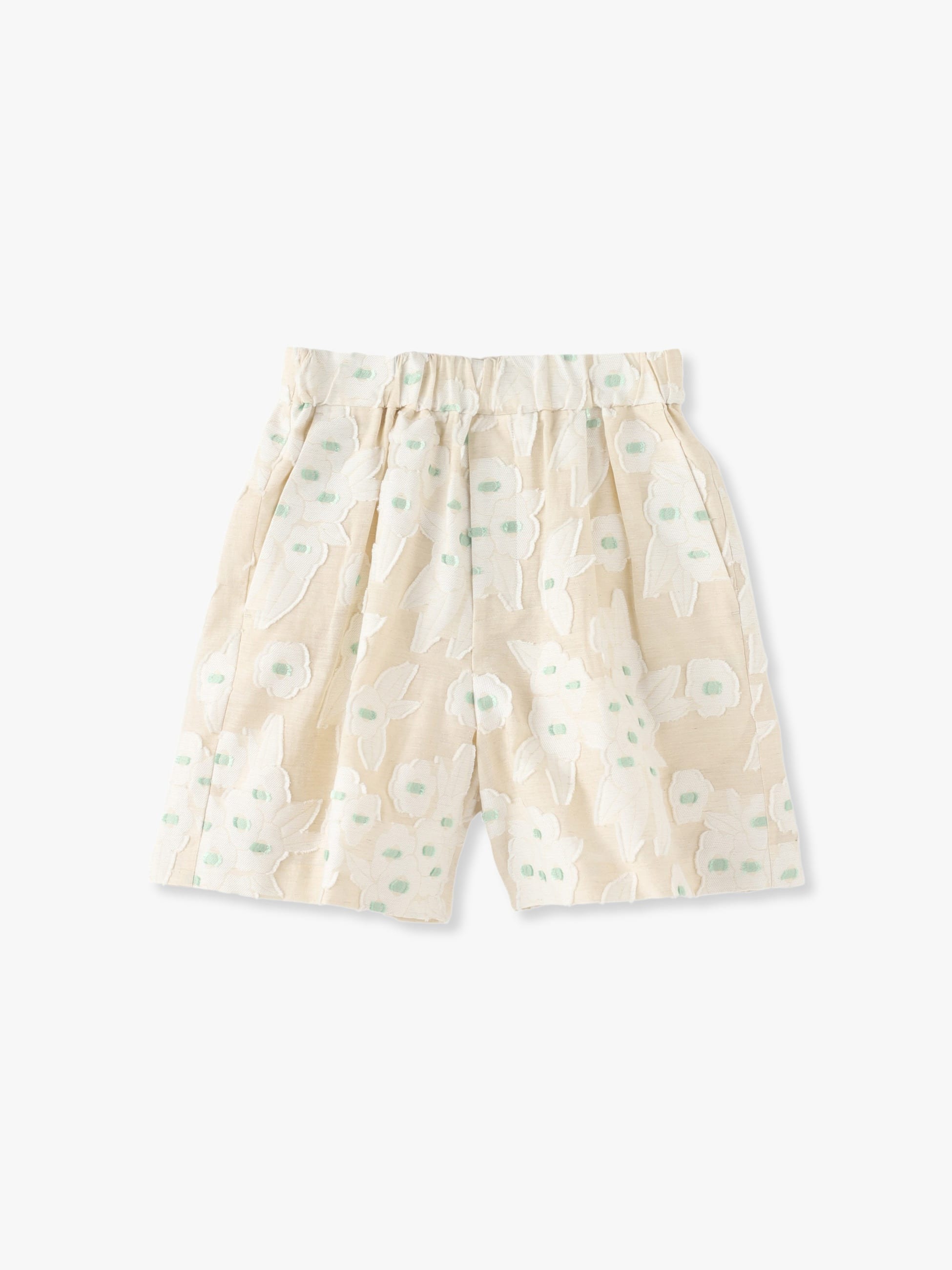 Flower Cut Jacquard Shorts