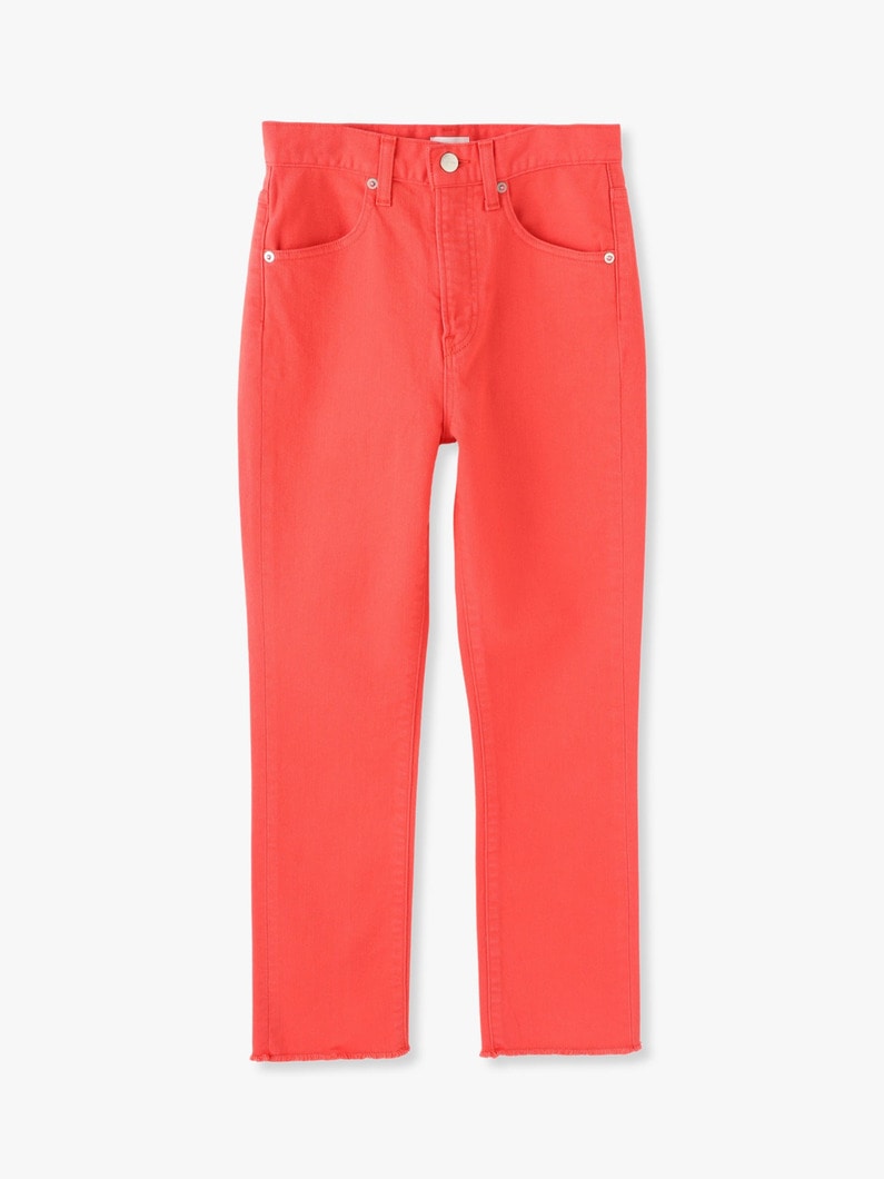 Twill Cutoff Pink Denim Pants 詳細画像 coral 3