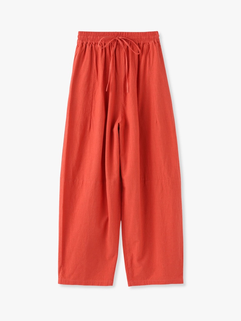 Organic Cotton Linen Easy Pants 詳細画像 red 4