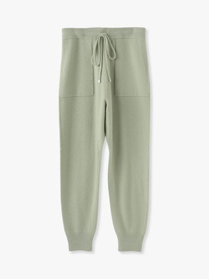 High Gauge Knit Cashmere Pants (light green / light purple) 詳細画像 light green