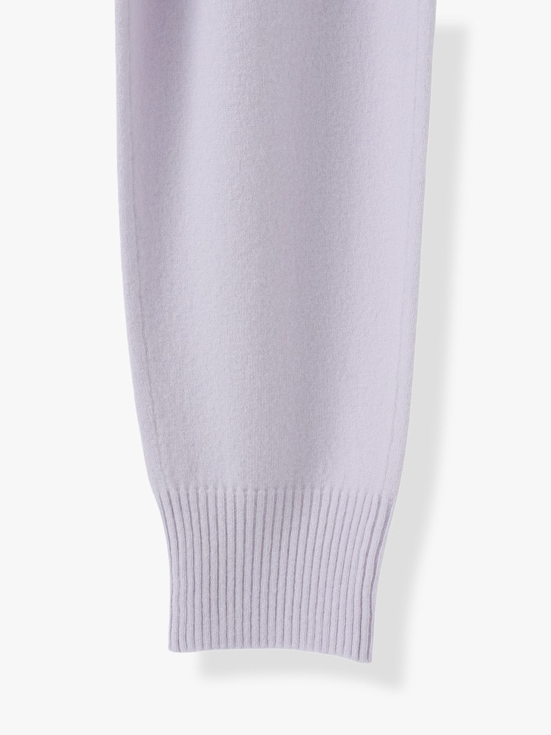 High Gauge Knit Cashmere Pants (light green / light purple) 詳細画像 light purple 6