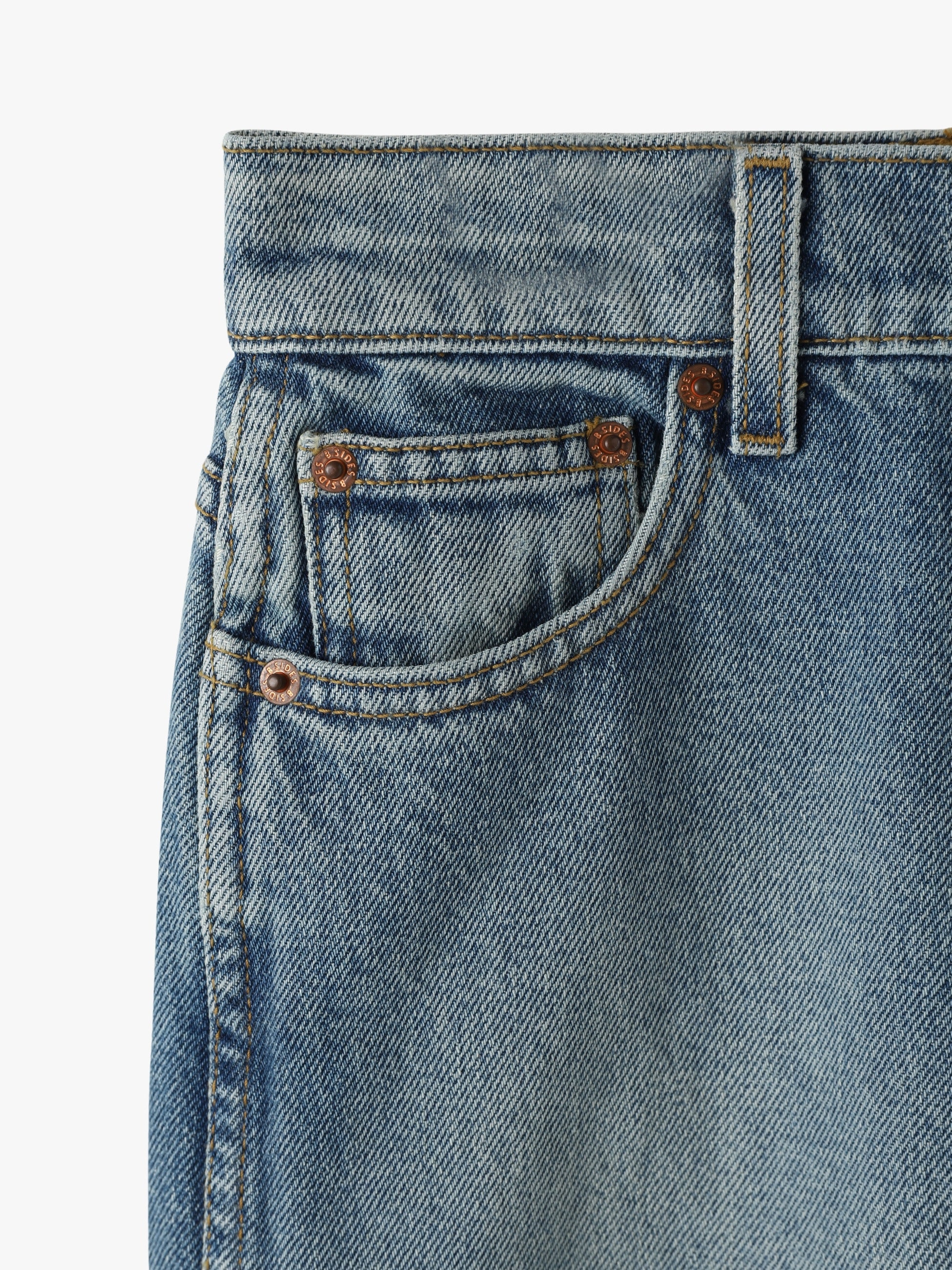 Plein Relaxed Straight Denim Pants｜B-SIDES JEANS(ビーサイド