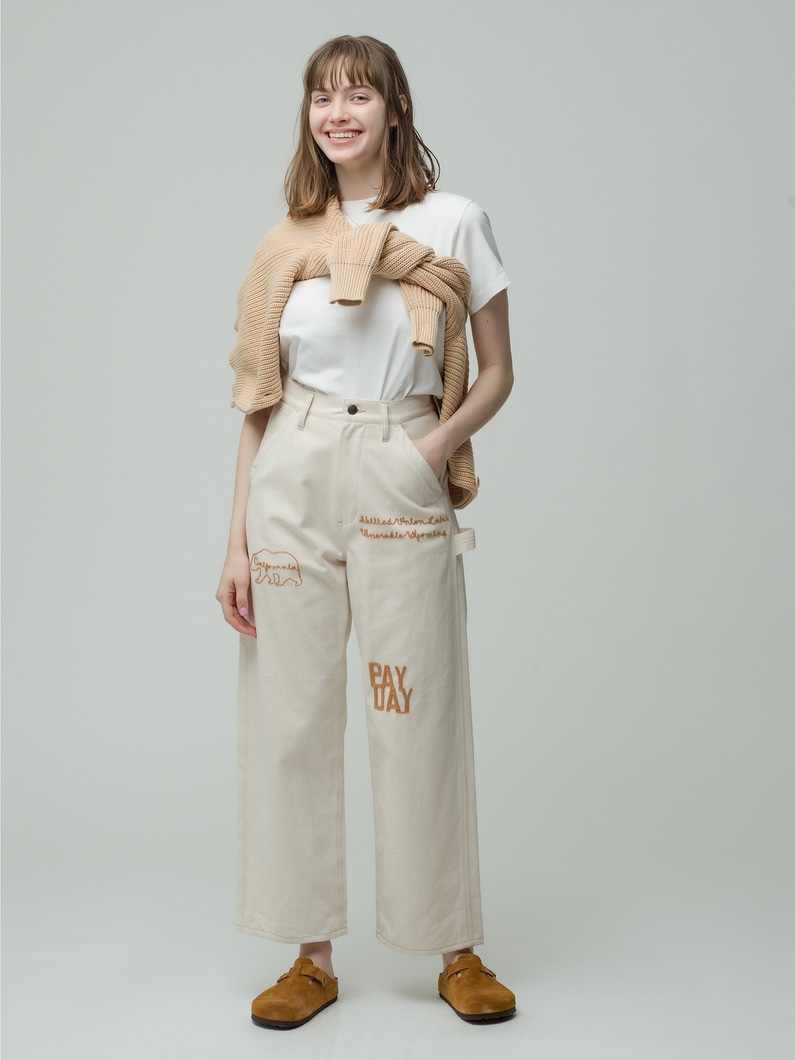 Embroidery Painter Pants 詳細画像 ivory 1