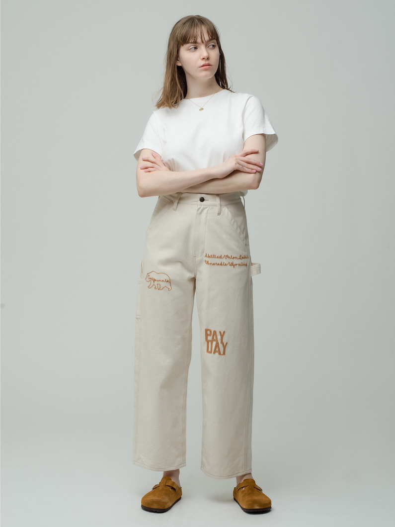 Embroidery Painter Pants 詳細画像 ivory 4