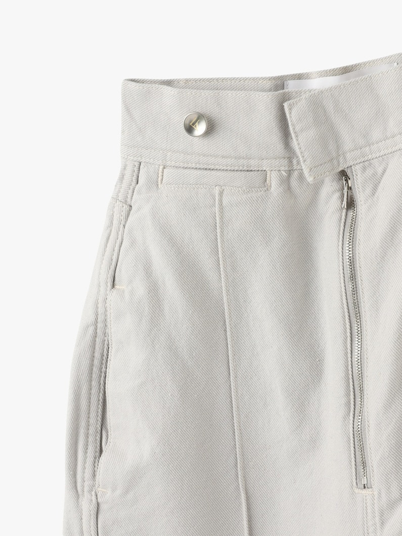 Zipper Fly High Waist Wide Denim Pants (light gray) 詳細画像 light gray 6