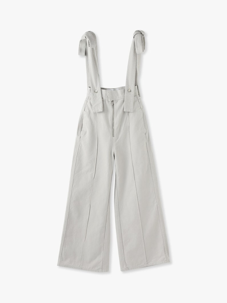 Zipper Fly High Waist Wide Denim Pants (light gray) 詳細画像 light gray 3