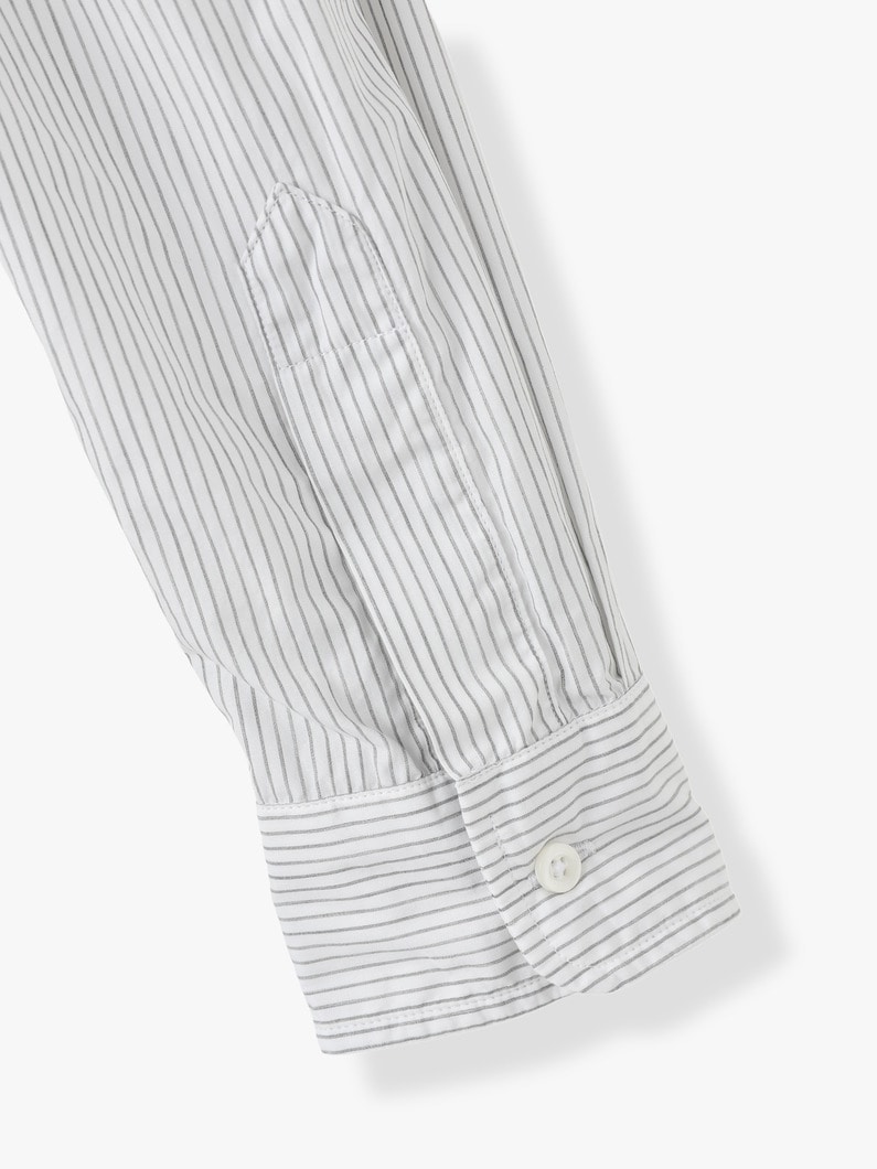 Joedy Boyfriend Button Up Striped Shirt 詳細画像 gray 5