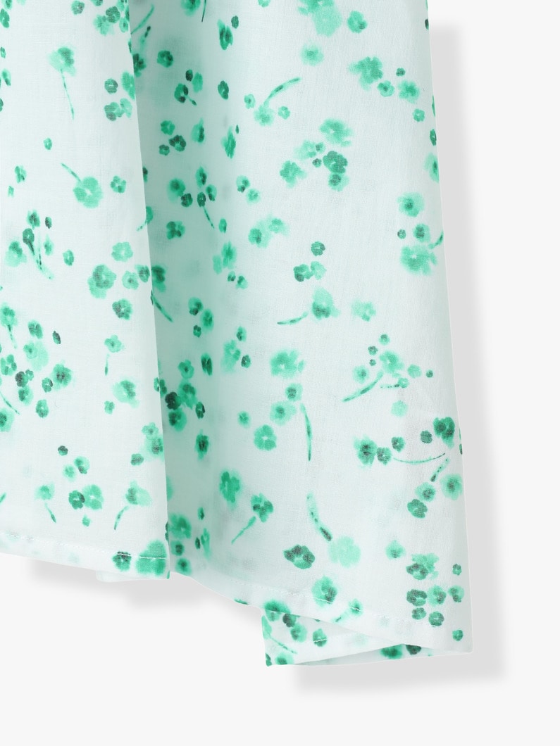 Songes Green Mini Floral Print Shirt 詳細画像 green 8