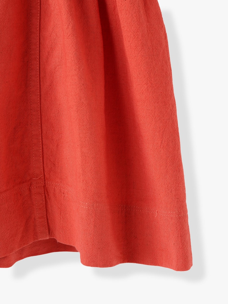 Organic Cotton Linen Rabari Shirt 詳細画像 red 9