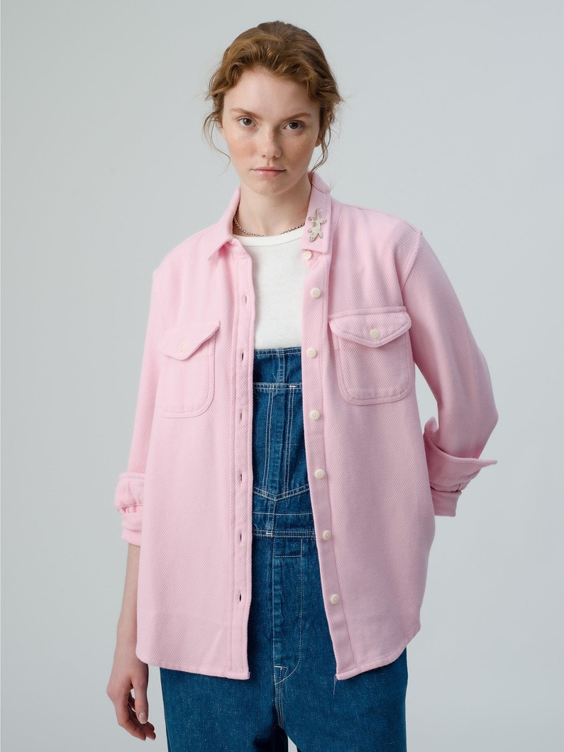 Chroma Blanket Shirt (pink/light blue/women) 詳細画像 pink 1