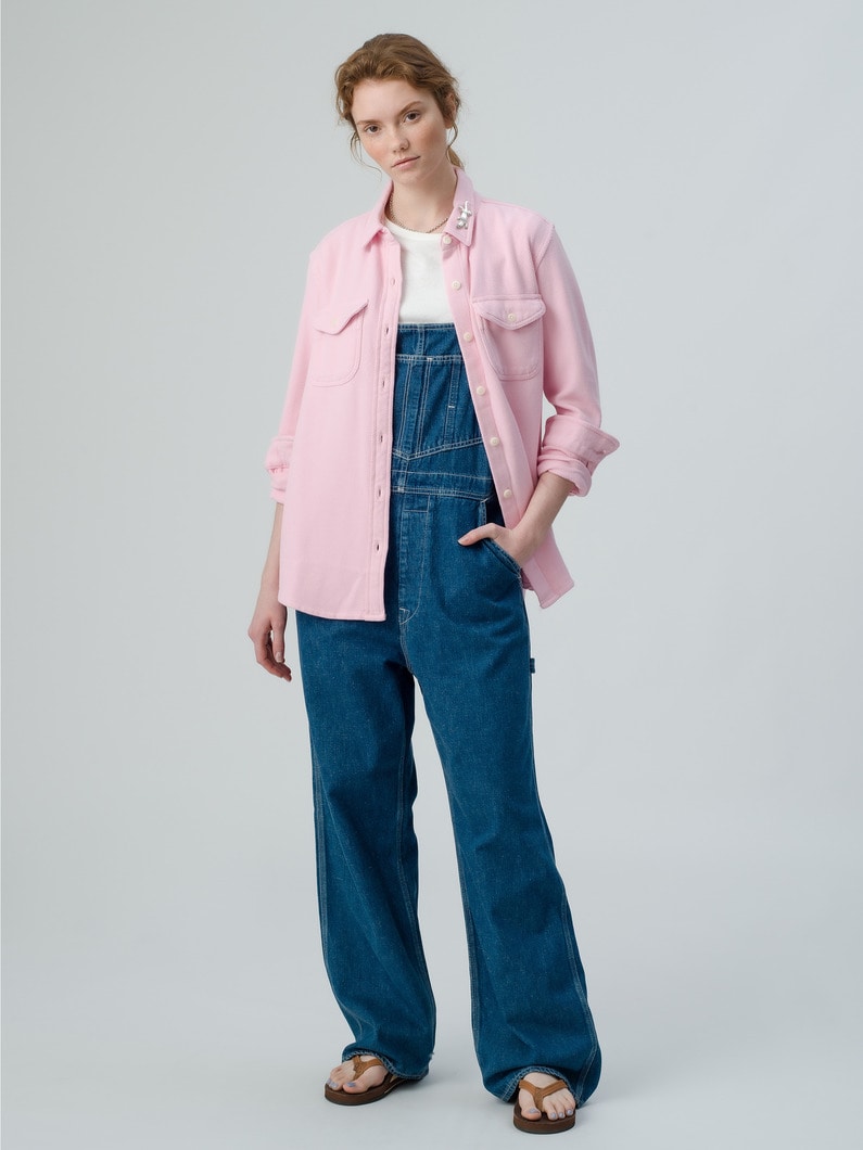 Chroma Blanket Shirt (pink/light blue/women) 詳細画像 pink 2