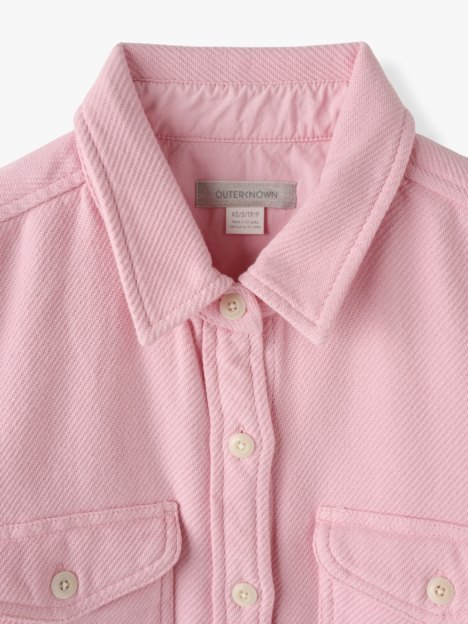 Chroma Blanket Shirt (pink/light blue/women)｜OUTERKNOWN(アウター