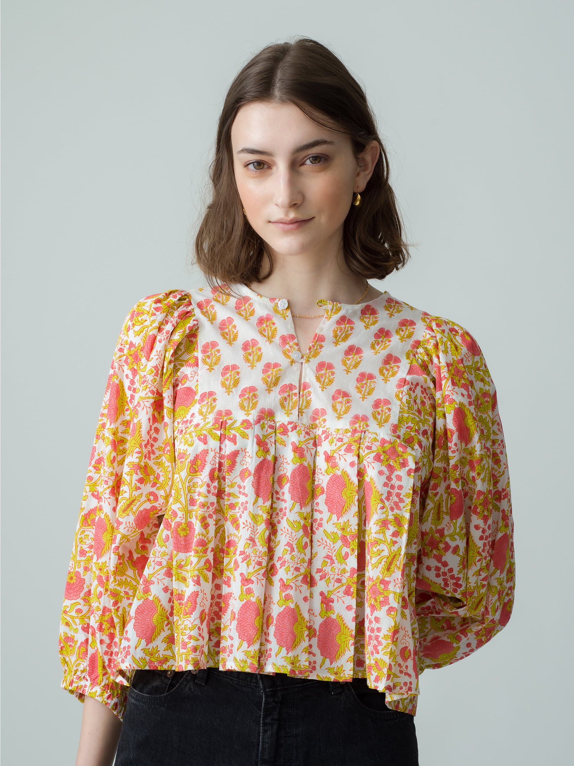 Eva Padra Print Blouse｜SZ Blockprints(エスゼット ブロックプリント