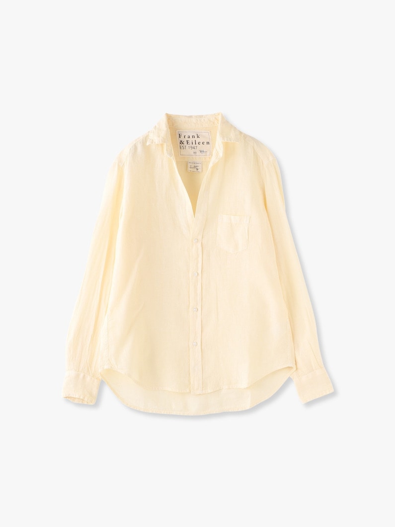 Eileen Garment Dye Linen Shirt 詳細画像 ivory 3