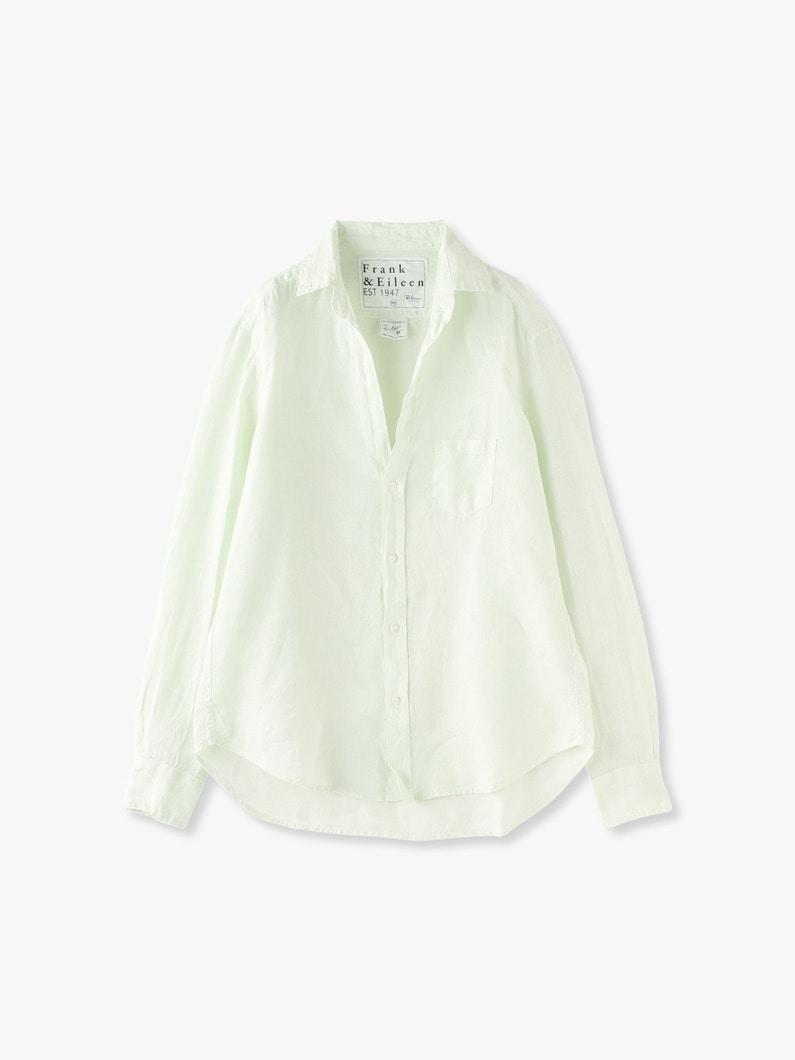 Eileen Garment Dye Linen Shirt 詳細画像 light green 1