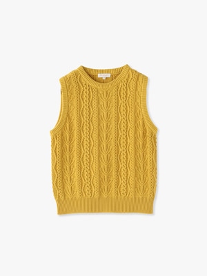 Sana Knit Vest 詳細画像 yellow