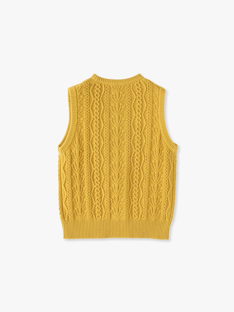 Sana Knit Vest 詳細画像 yellow 3